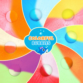 BYGGVIR dissolving bath bomb texture producing foam and gentle moisturizing