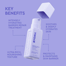 BYOMA open 50mL jar revealing buttery moisturizer for deep repair