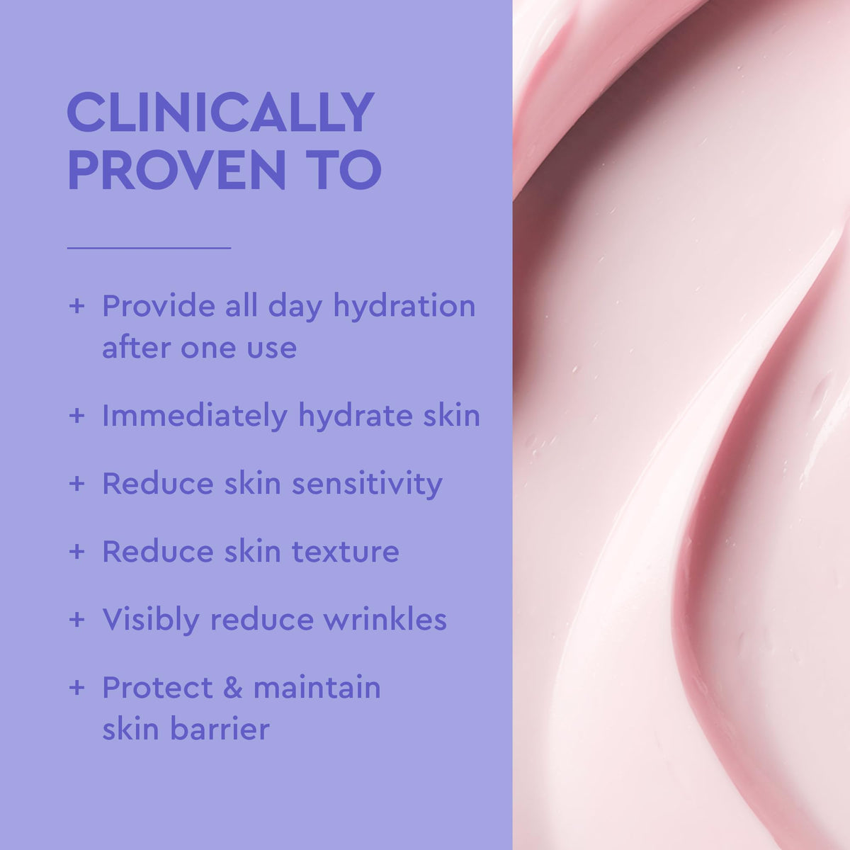 BYOMA close-up of creamy texture showing fast-absorbing hydration benefit