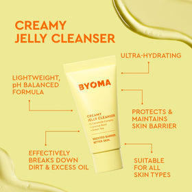 BYOMA clarifying serum dropper dispensing clear formula to treat blemishes