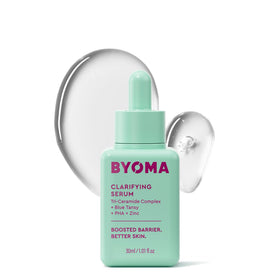 BYOMA clarifying serum front packaging showing clean design and product benefit