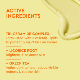BYOMA cleanser with licorice root and green tea, emphasizes antioxidant benefit
