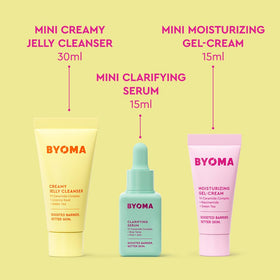 BYOMA creamy jelly cleanser texture close-up hydrates without stripping