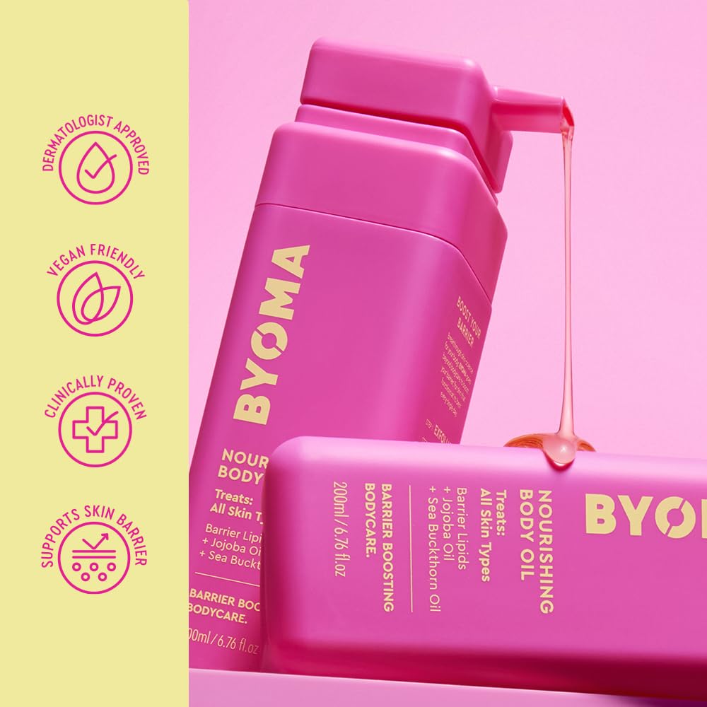 BYOMA hand application showing smooth spread and immediate hydration