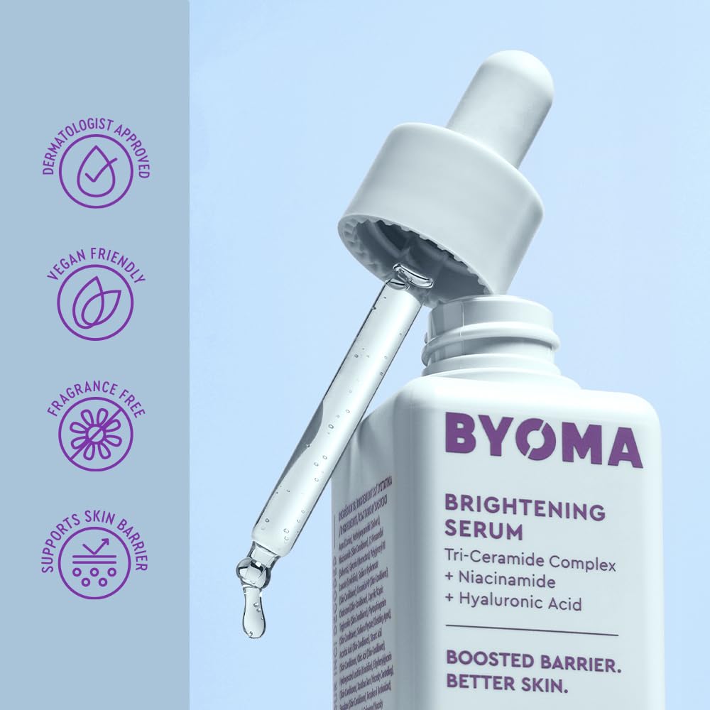BYOMA hyaluronic acid droplet detail illustrating deep hydration benefit