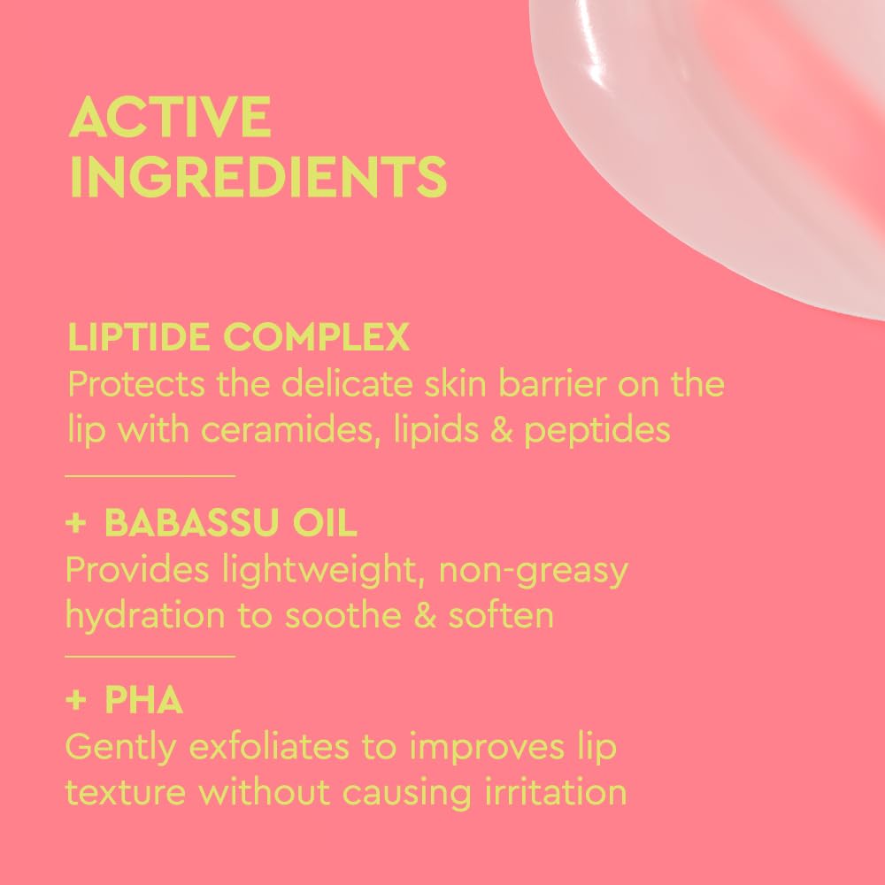 BYOMA Liptide jar opened to show product depth and creamy balm finish