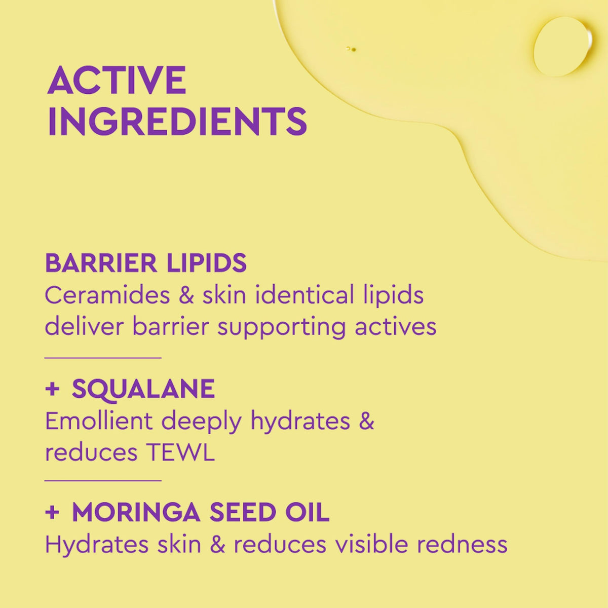 BYOMA cleanser emulsified milk on skin, rinses clean without residue benefit