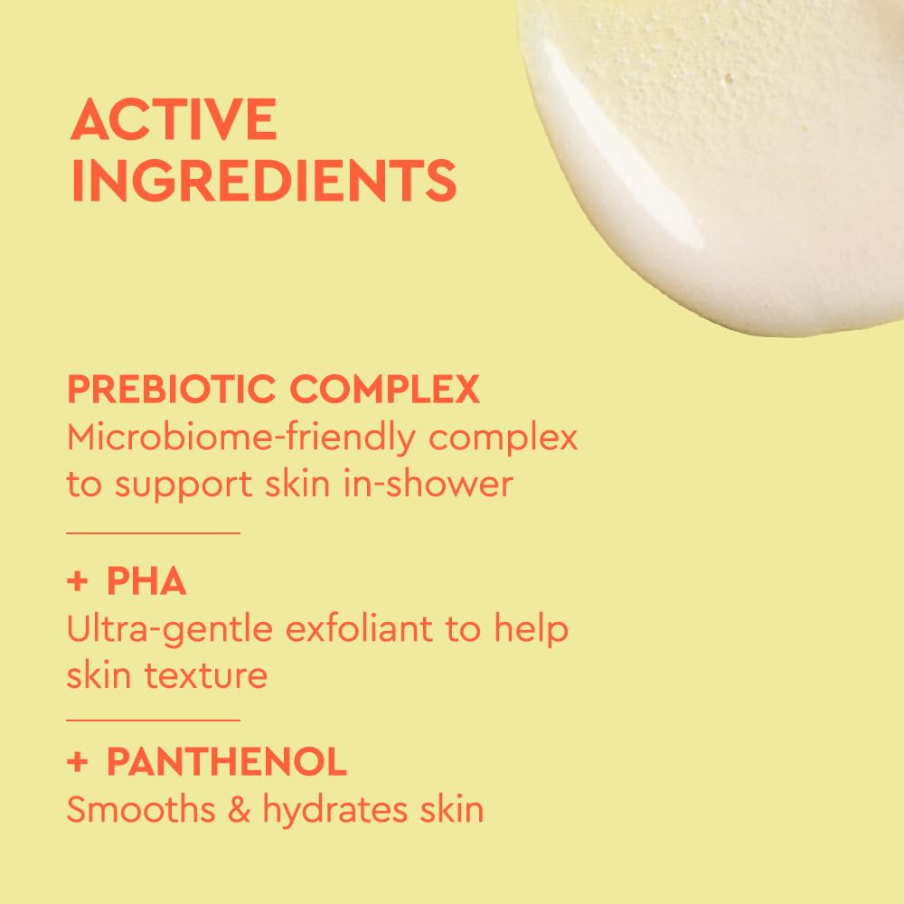 BYOMA applying polish in shower to smooth bumpy skin