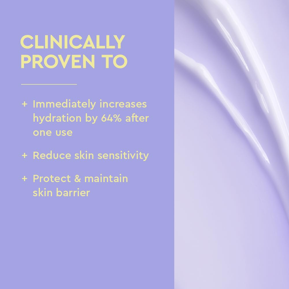 BYOMA creamy texture close-up highlighting rich hydration and quick absorption benefit