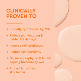 BYOMA texture close-up showing lightweight fluid and quick absorbency