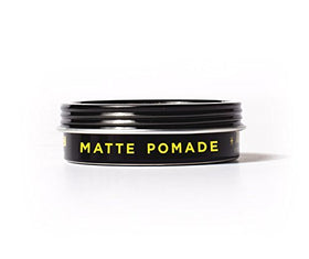 BYRD matte pomade styled short haircut showing textured, matte finish benefit