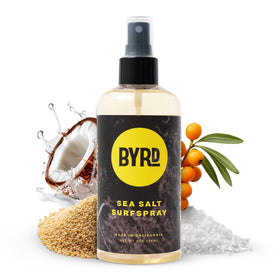BYRD bottle front packaging showing product and coconut scent benefit