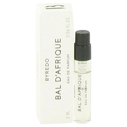 Byredo Bal D'Afrique vial front view showing compact sample, ideal for travel