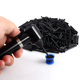 Bysiter with mixing stick attached demonstrating fast ink agitation benefit