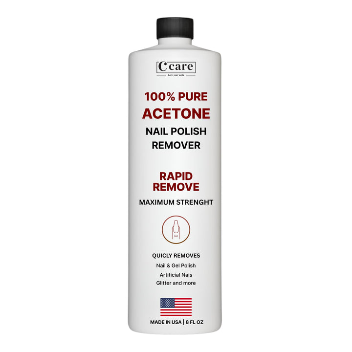 C CARE bottle front view showing size and professional-grade remover benefit