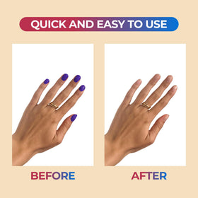 C CARE cleaning salon tools with acetone showing effective residue removal benefit