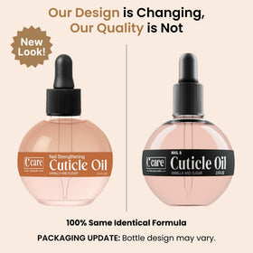 C CARE dropper releasing oil, demonstrating precise measurement and effortless application benefit
