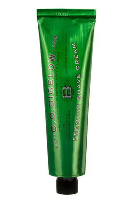C. O. Bigelow front tube view showing packaging and easy-squeeze benefit