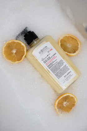 C. O. Bigelow two bottles staged at a kitchen sink for everyday use benefit