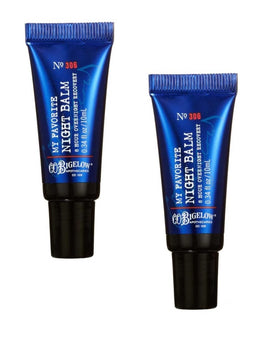 C. O. Bigelow front packaging twin pack showing compact tubes and nighttime care