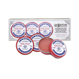 C. O. Bigelow open tin close-up showing smooth salve texture for easy application