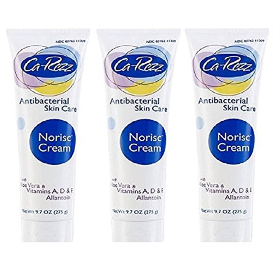 Ca-Rezz front packaging showing tube and clear labeling, convenient three-pack benefit