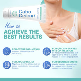 Cabocreme tube in refrigerator highlighting extra cooling benefit when chilled
