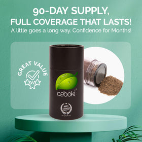 Caboki nozzle detail highlighting precise application and targeted coverage benefit
