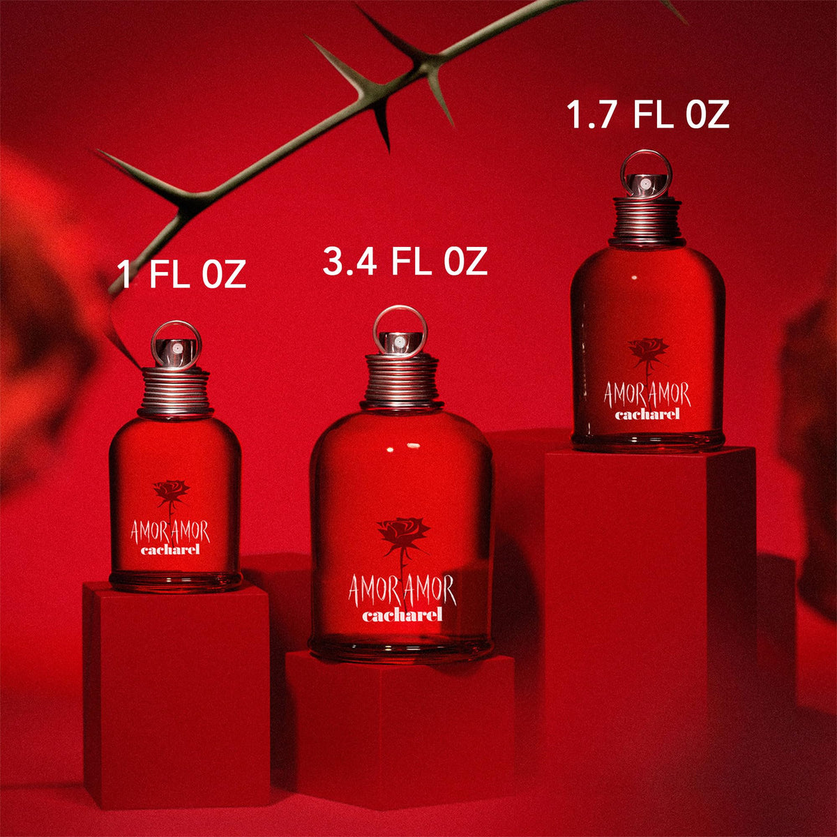 Cacharel Amor Amor lifestyle shot on evening outfit showing date-night suitable fragrance