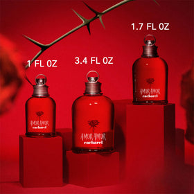 Cacharel Amor Amor lifestyle shot on evening outfit showing date-night suitable fragrance