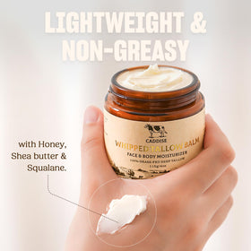 CADDISE face application during morning routine showing lightweight feel