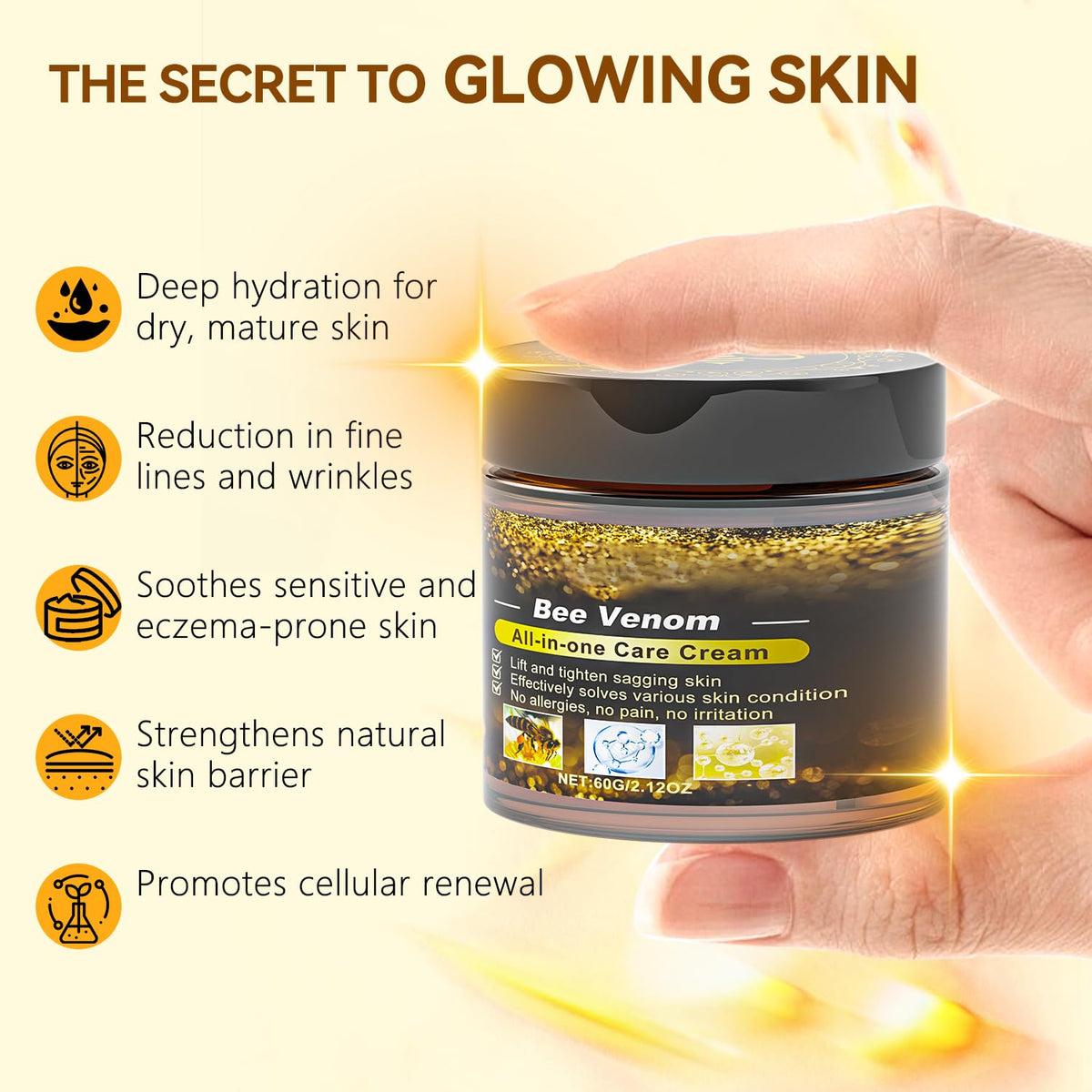 Caderno Inteligente open jar texture of gel-cream illustrating fast absorption benefit