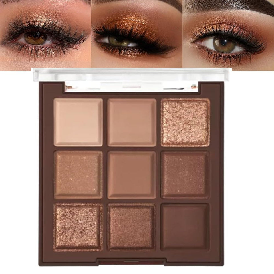 CAKAILA palette front view showing neutral and shimmer shades for versatile looks