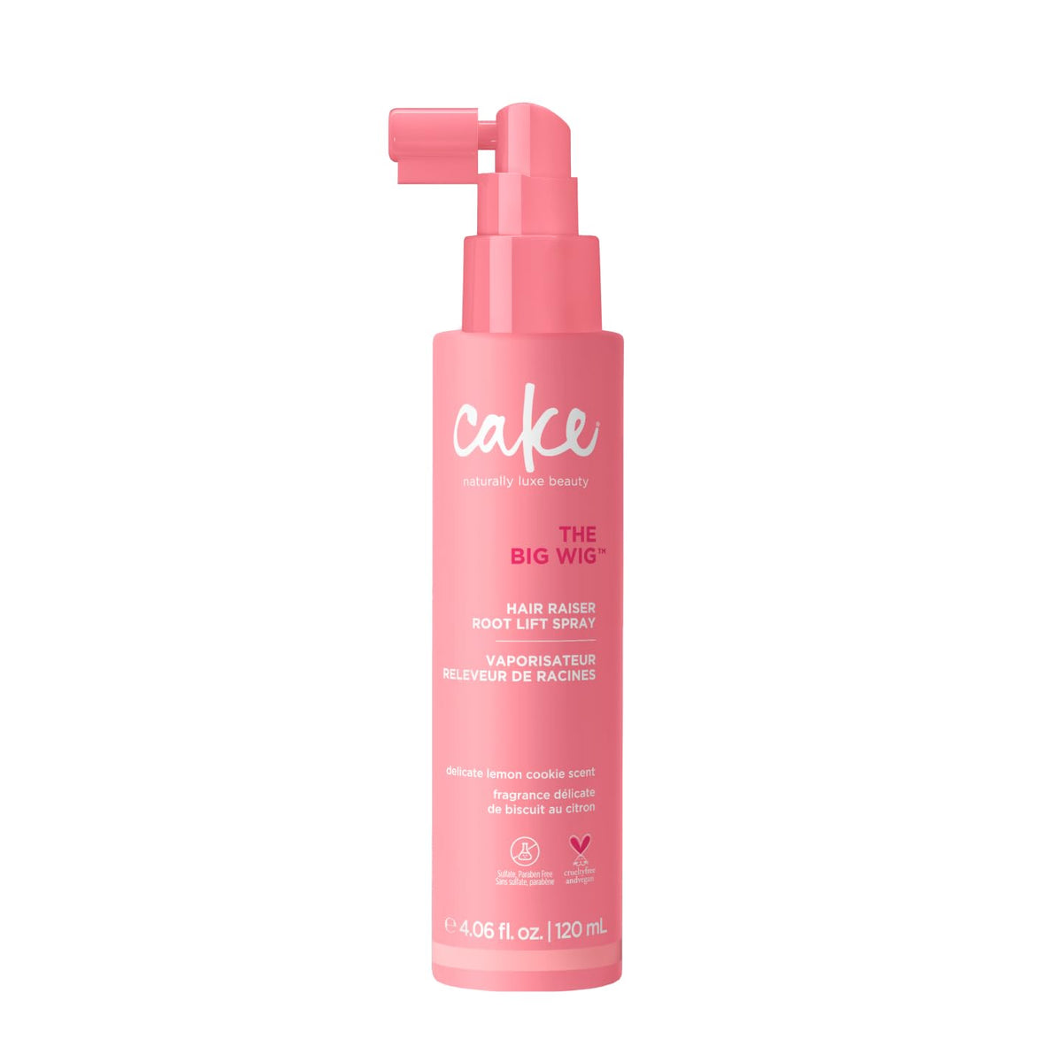 Cake Beauty Big Wig front packaging showing bottle and label for instant volume