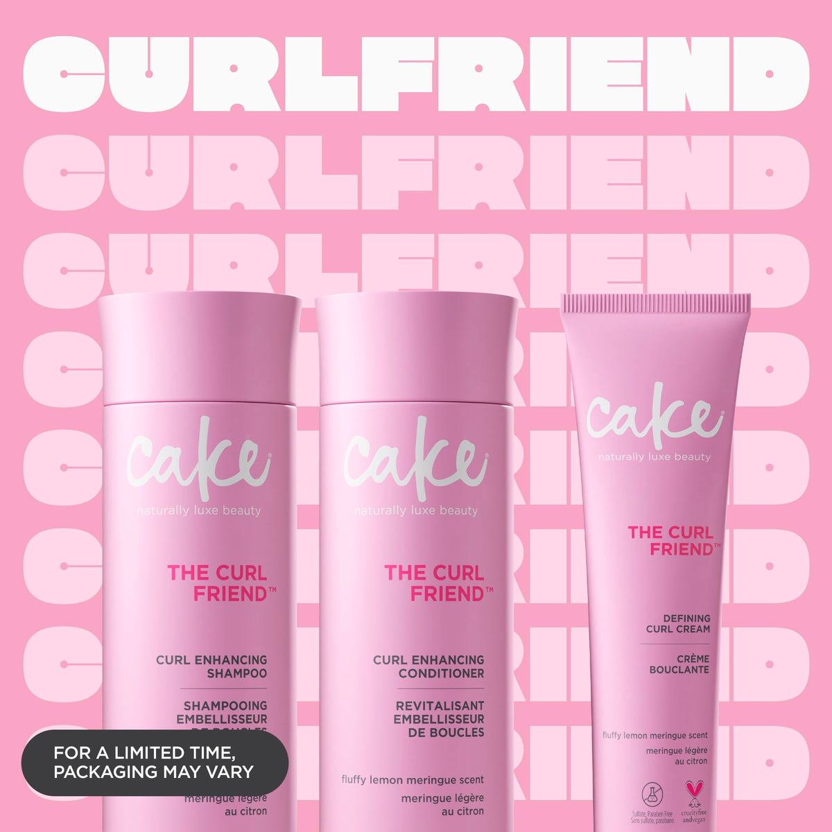 Cake Beauty close-up of curl cream texture — creamy avocado-rich formula for smooth definition