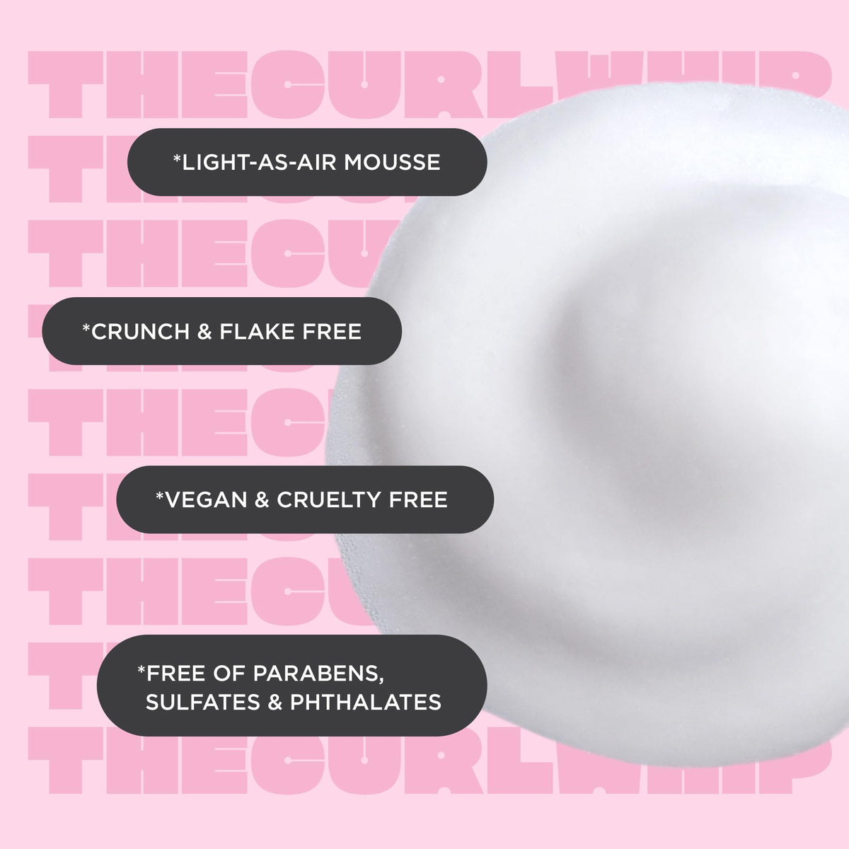 Cake Beauty mousse on hair while diffusing to enhance fullness