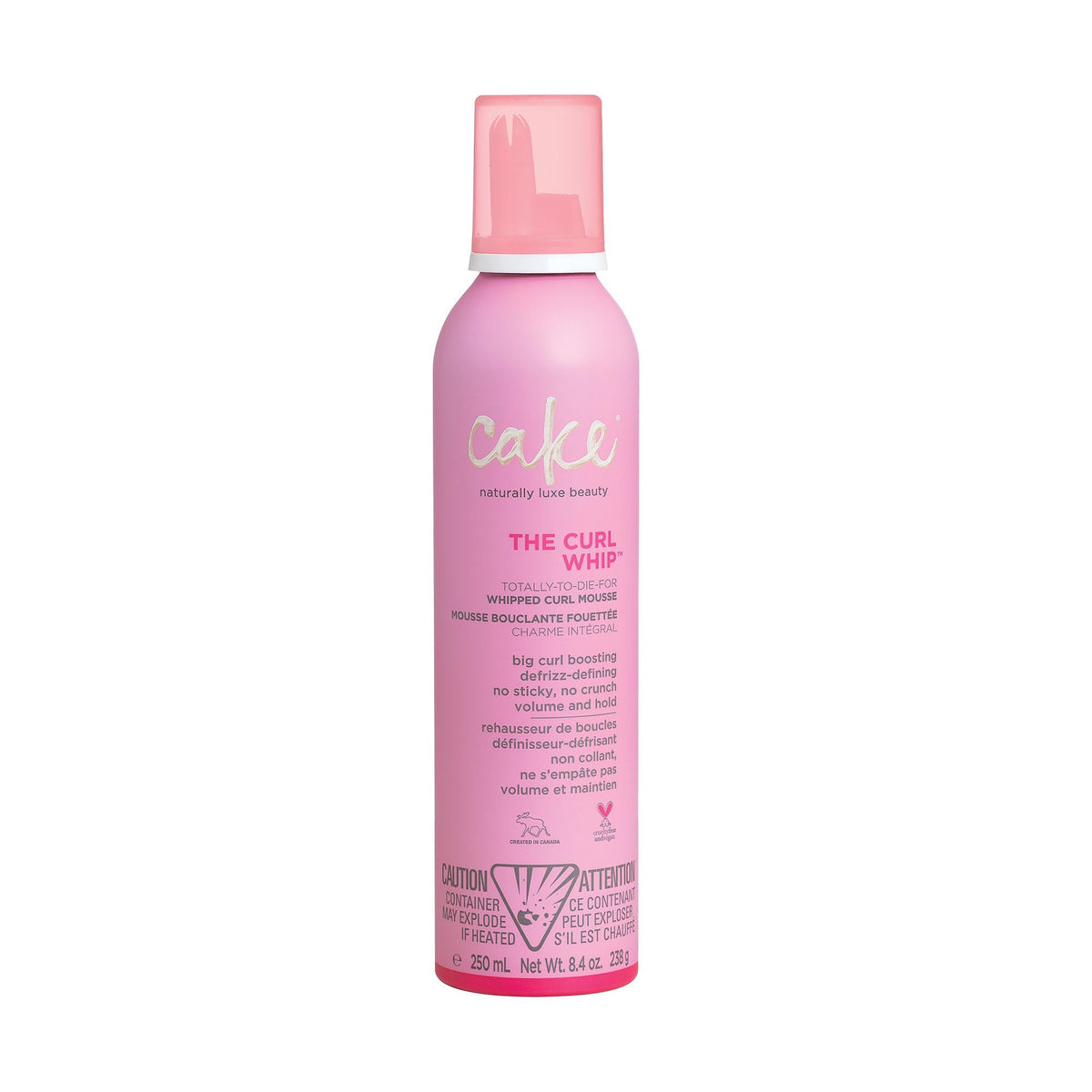 Cake Beauty front packaging showing product and volume benefit