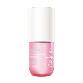 Cake Beauty front packaging showing bottle and label, highlights portable size