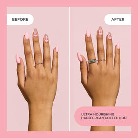 Cake Beauty open tube with cream on fingertip for quick application