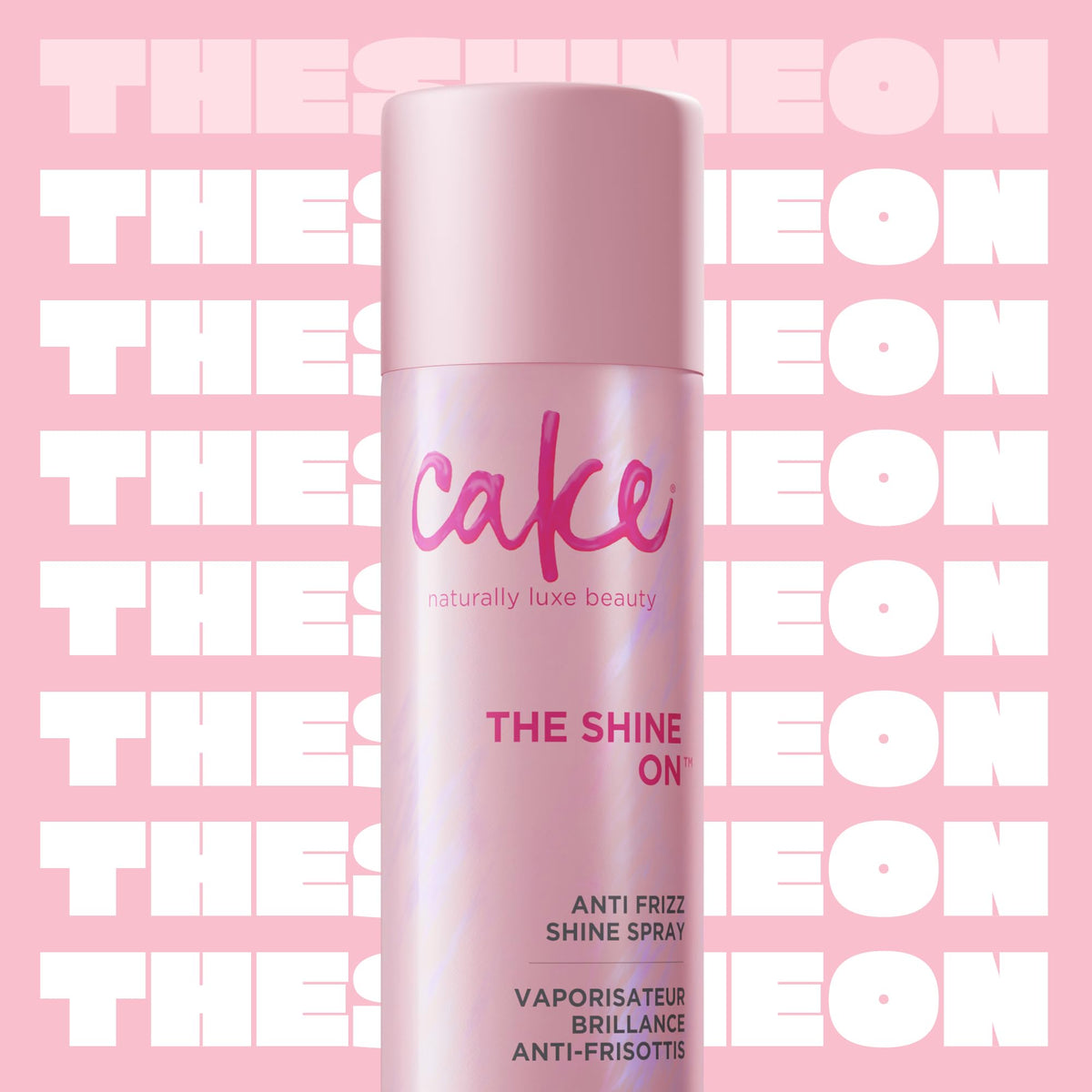 Cake Beauty spray nozzle close-up demonstrating fine mist for even shine application