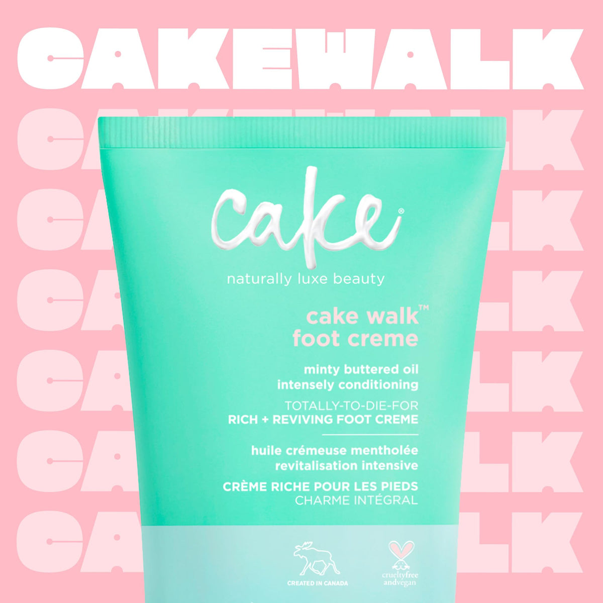 Cake Beauty tube cap detail emphasizing hygienic, travel-friendly design