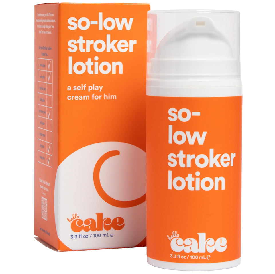 cake bottle front packaging showing size and branding for quick identification and appeal