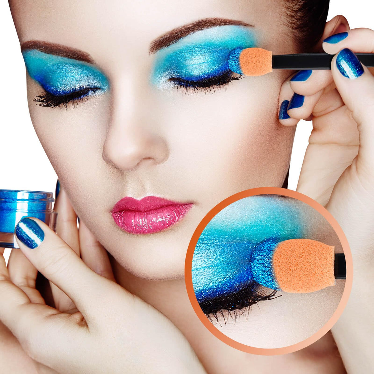 Cakvank on vanity with makeup items, professional-ready kit convenience