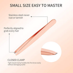 calary applicator clip in use aligning false lash at lash line, accurate placement