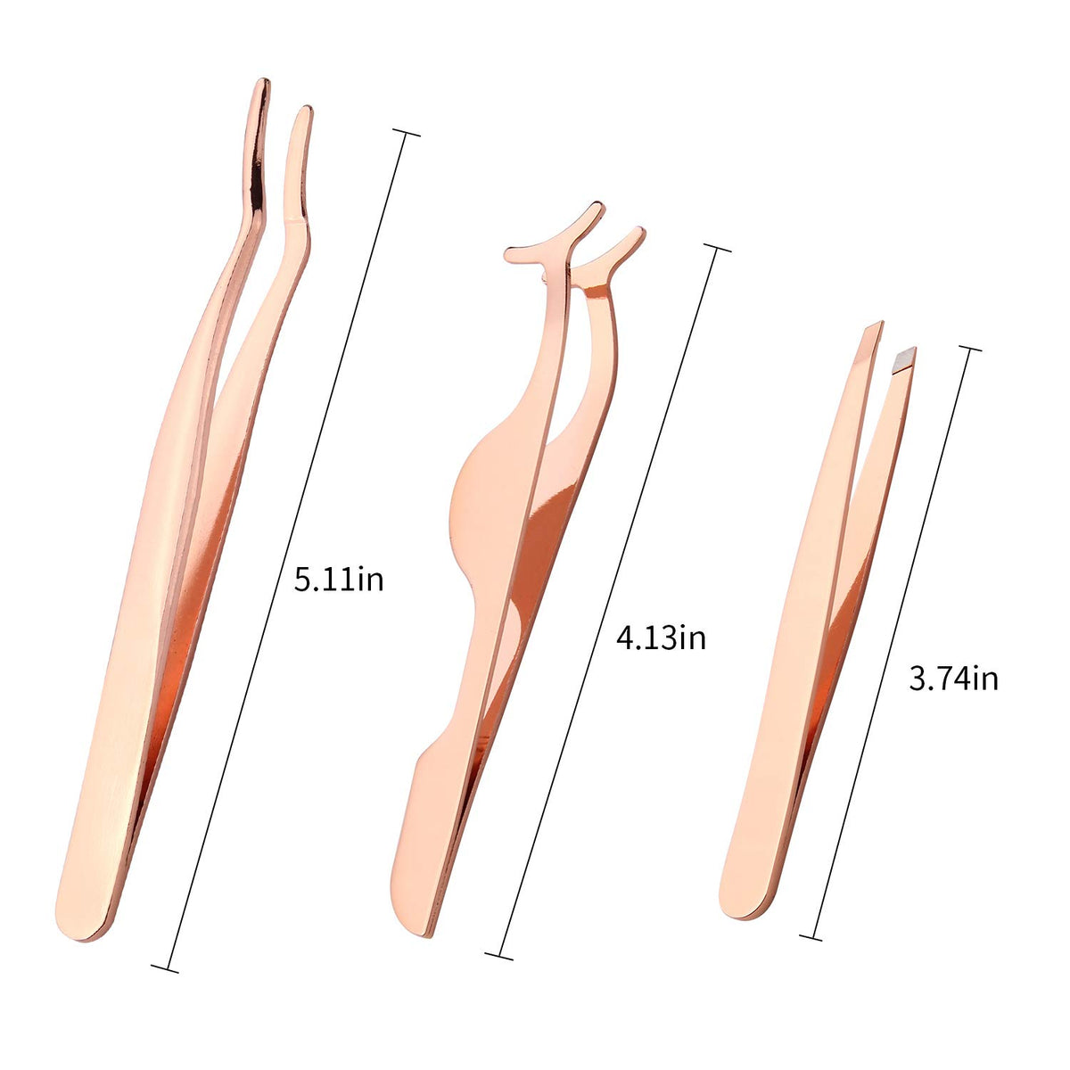 calary three tools laid out flat, organized kit for precise lash work