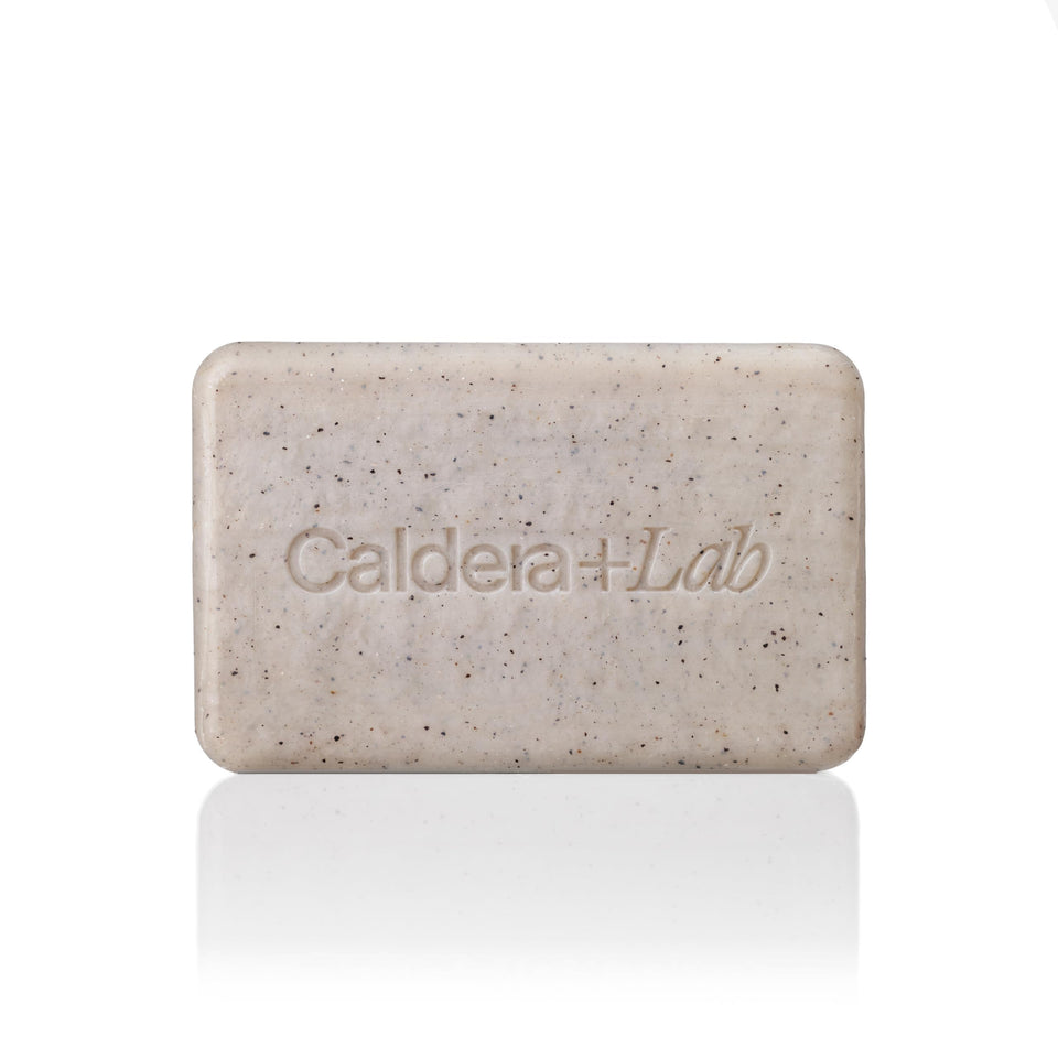Caldera + Lab front packaging showing bar and branding, highlights clean design