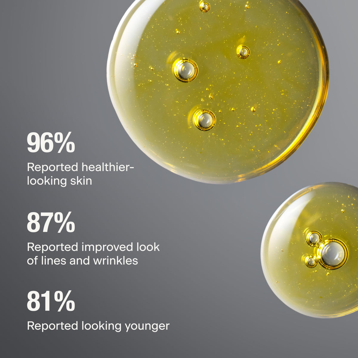 Caldera + Lab dropper dispensing serum highlighting lightweight texture and quick absorption