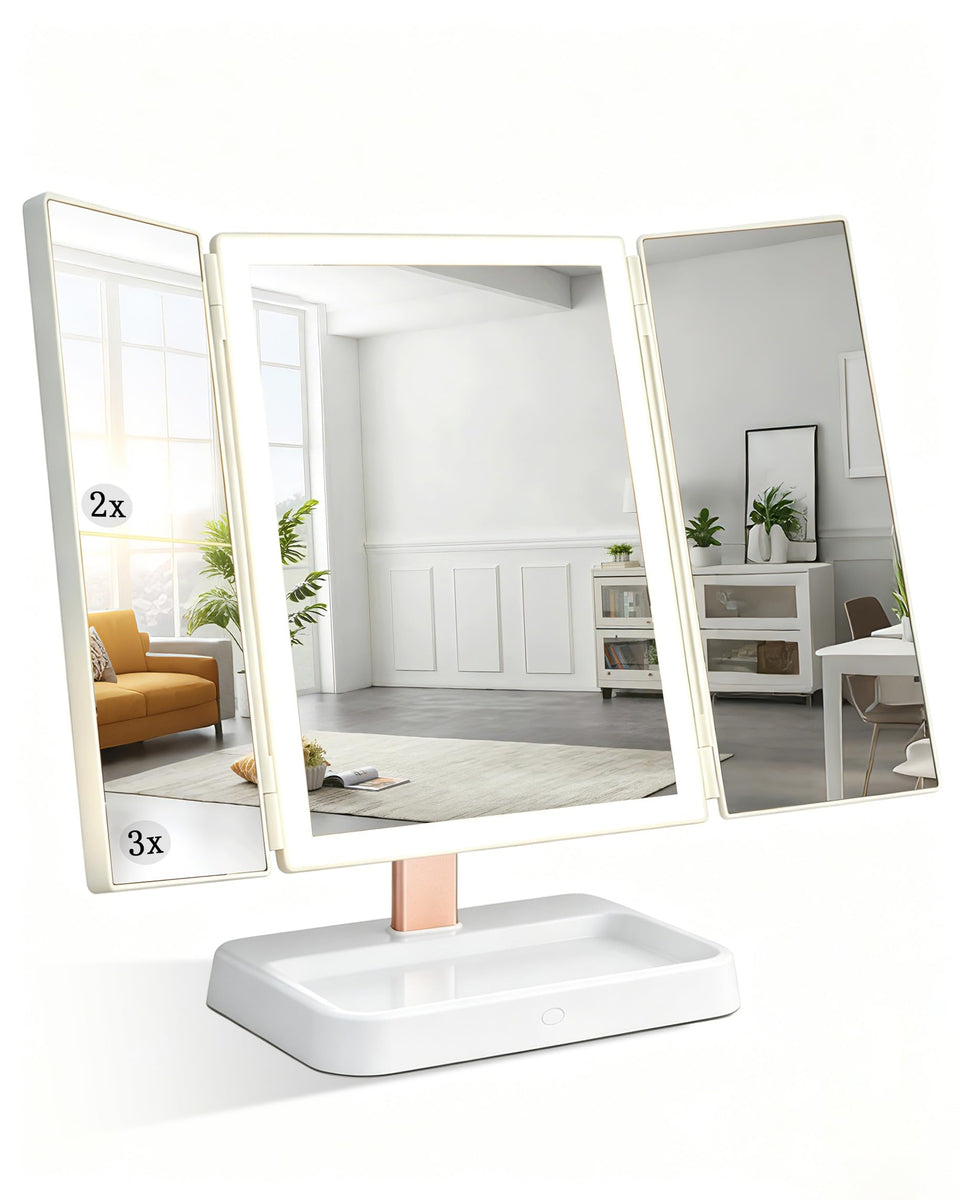 CALEPOP front view showing white frame and clean reflection, ideal for everyday use
