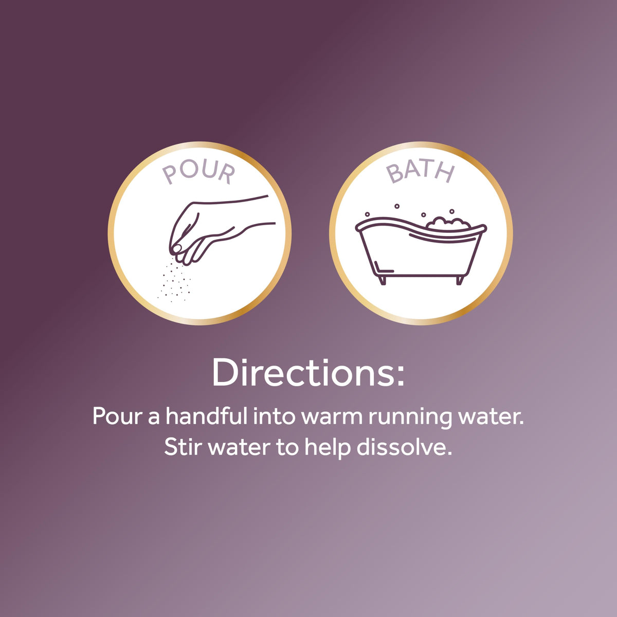 Calgon pearls dissolving in bathwater demonstrating moisturizing effect