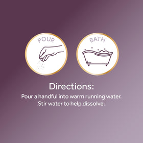 Calgon pearls dissolving in bathwater demonstrating moisturizing effect